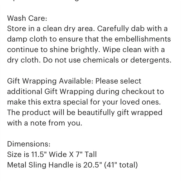 NWOT Hand beaded floral clutch - Picture 10 of 10